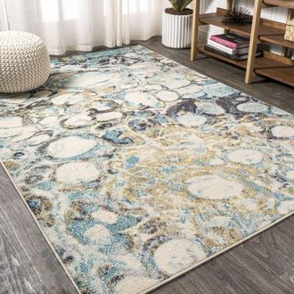 Jonathan Y Designs Pebble Marbled Abstract Area Rug