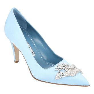 Manolo Blahnik Hohe Schuhe - Palos 090 Pump Blue - Gr. 36 (EU) - in Blau - f&uuml;r Damen