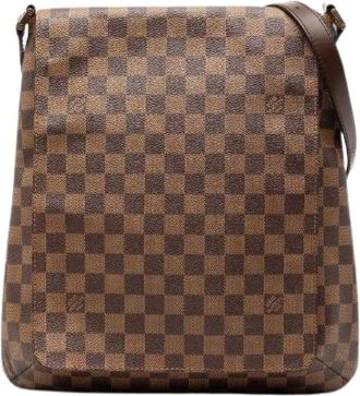 Louis Vuitton Pre-owned Cross Body Bags, female, Brown, Size: ONE SIZE Pre-owned Musette Damier Shoulder Bag