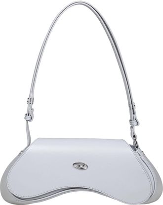 Diesel Play Leather Shoulder Bag Grey