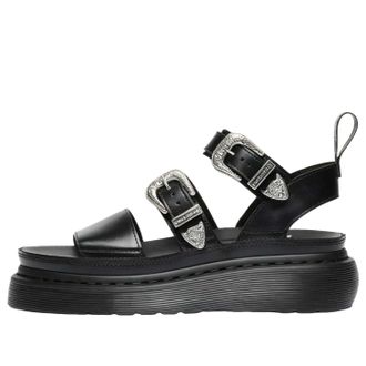 Dr. Martens (WMNS) Dr. Martens Gryphon Quad Leather Gladiator Platform Sandals Black Altas 43105001