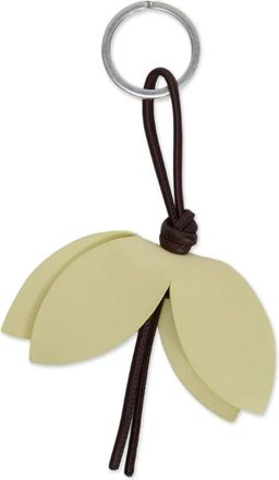 Jil Sander Sleutelhanger met bloemblaadjes - Geel