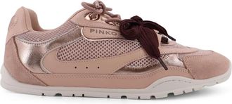 Pinko Yulia 01 Sneakers - Dames - Sneakers - Roze - 38 EU - Leer - Schoenen