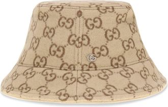 Gucci Gg Jacquard Wool Bucket Hat