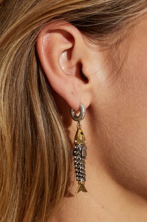 Isabel Marant Asymmetric Earrings, Womens, Silver
