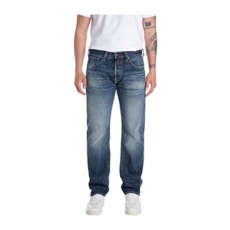 Replay Jeans, Heren, Blauw, W34, Denim, Deryck Jeans