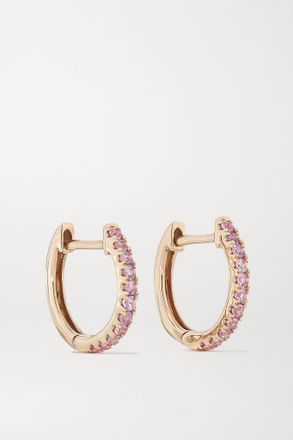 Anita Ko Orecchini In Oro Rosa 18 Carati Con Zaffiri Huggies