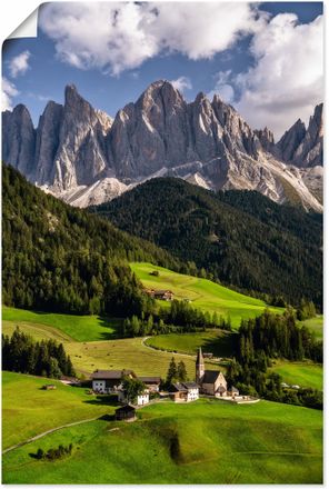 Artland Poster »Sommer in Südtirol in den Dolomiten« Berge & Alpenbilder 1 Stk. tlg. als Alubild, Leinwandbild, Wandaufkleber oder Poster in versch. Grössen
