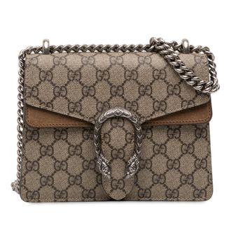 Gucci Tweedehands Kleine GG Supreme Dionysus Schoudertas