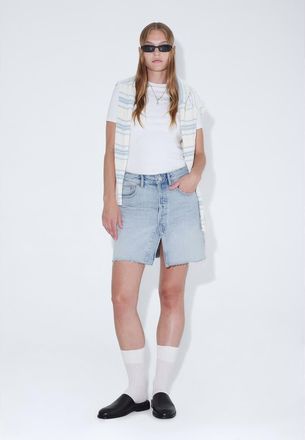 Dr. Denim Ara Denim Skirt in Drift Pale Used at Nordstrom, Size Medium