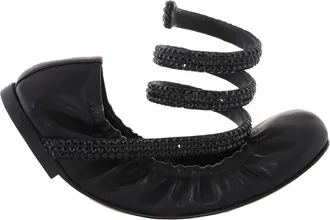 Rene Caovilla Cleo 10 Crystal Ballerinas, Brand Size 36 ( US Size 6 )