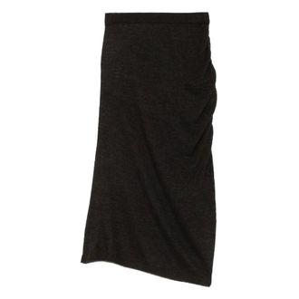 SOEUR Midi Skirts, female, Brown, S, Gertie Tube Ruched Skirt