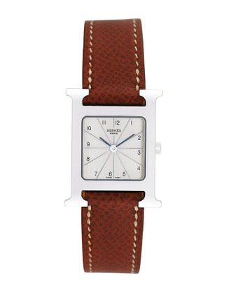 Herm&egrave;s Womens H-Watch Watch, Circa 2000s (Authentic Pre-Loved)