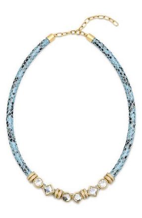 Saachi Glam Accent Collar Necklace in Light Blue at Nordstrom Rack