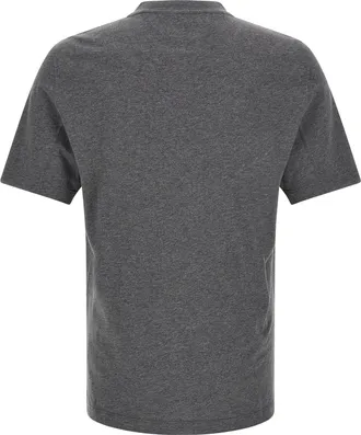 Brunello Cucinelli Archer-Emblem Graphic Print T-shirt - Gray