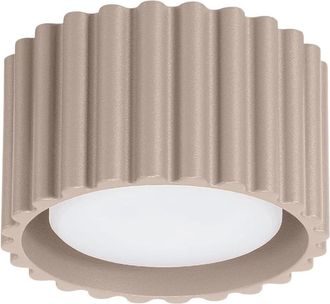 Sollux Lighting Design Deckenlampe Aura 1-Flammig (kurz), Taupe