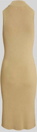 Lauren Ralph Lauren Figurbetontes knielanges Kleid in Sand, Gr&ouml;&szlig;e XXL