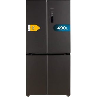 Cecotec Cecotec Frigor&iacute;fico Americano 4 Puertas Dark De 490 L Coolmarket 4d 490 Dark E. 183 Cm De Alto, 91 Cm De Ancho, Bajo Consumo, Motor Inverter Plus, Fas