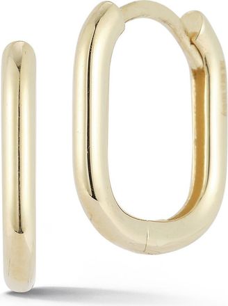 Ember Fine Jewelry 14K Gold Oval Huggie Hoop Earrings at Nordstrom Rack