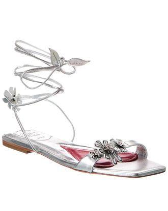 Roger Vivier Blossom Leather Sandal