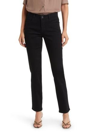 Wit & Wisdom Sawyer Straight Leg Jeans in Black at Nordstrom Rack, Size 14