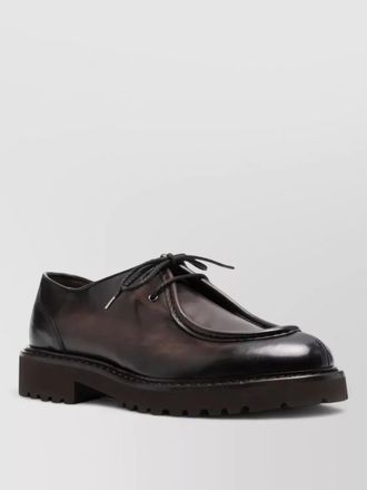 Doucal's leather derby lace-up shoes