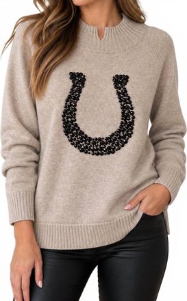 Lisa Todd Lucky U Sweater In Oat