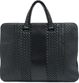 Bottega Veneta 2012-2025 Nappa Intreccio Imperatore Briefcase business bag - Nero