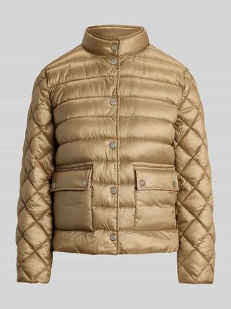 Lauren Ralph Lauren Regular Fit Steppjacke mit aufgesetzten Taschen in Sand, Gr&ouml;&szlig;e XL
