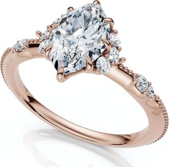 Pompeii3 1.20Ct Marquise Viviana Diamond Engagement Ring 14k Gold Lab Grown EF/VS