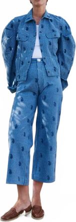 SZ Blockprints Lightweight Disco Pant In Navy