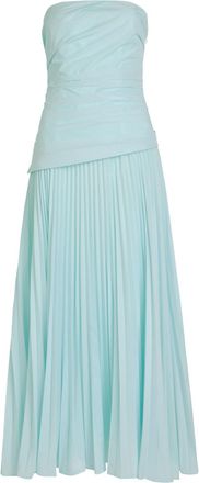 SIMKHAI Arie Draped Poplin Midi Dress - Light Blue - 12 (UK16 / XL)