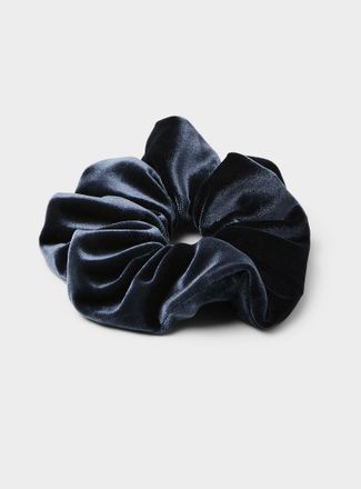 Simons Womens Large moir&eacute; velvet scrunchie
