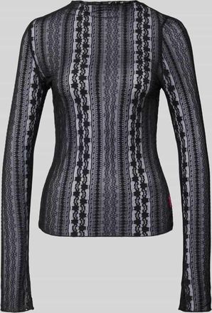 Oh April Longsleeve mit Stehkragen Modell Zahara in Black, Gr&ouml;&szlig;e XS