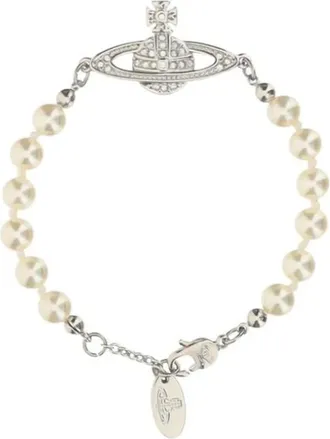 Vivienne Westwood Accessoires, Dames, Geel, ONE Size, Iconisch parelarmband