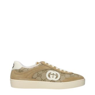 Gucci Damens Sneakers Stoff Beige/Butter