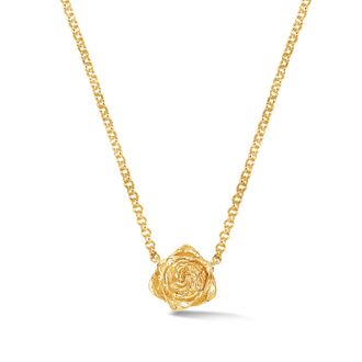 Dower & Hall Wild Rose Single Bloom Pendant