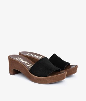 Pedro Garcia Black suede clog heel | Diedra | Fall-winter 26 |
