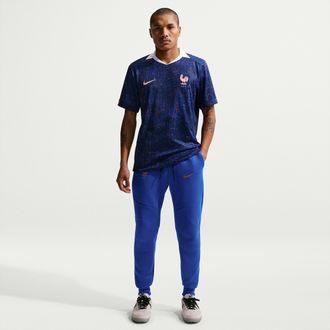 Nike FFF Tech Fleece Nike Mens Soccer Jogger Pants in Blue | IB6035-480