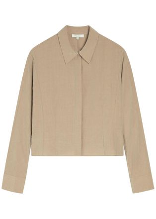 Vince Woven Shirt - Beige - 0 (UK4 / Xxs)