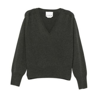 SA SU PHI Jersey de punto fino con cuello en V - Knitwear - Mujer - Verde - M