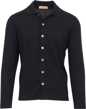 Gran Sasso Shirts - Heren - Vesten - Blauw - 2XL - Katoen - Truien & Vesten