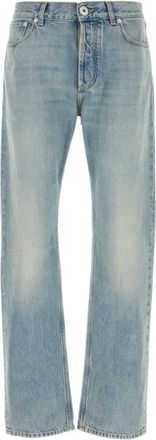 Alexander McQueen Alexander McQueen, Straight Jeans, male, Blue, Size: M Straight Leg Jeans