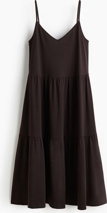 H&M Gestuftes Trägerkleid - Brown