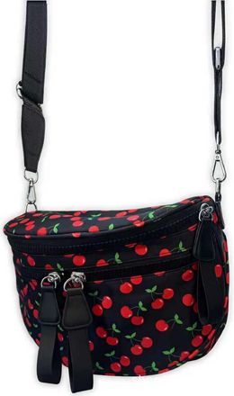 Generic Oxford Cloth Lightweight Bag Large-Capacity Crossbody Sports Bag (Cherry) (Style 1)