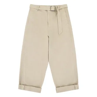Entire studios Wide Trousers, female, Beige, Size: L Cotton Flared Trousers