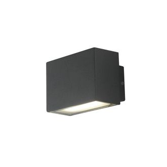 Netlighting Agera Outdoor Integrated LED Aluminum Wall Lamp Black Matt IP54 4000K