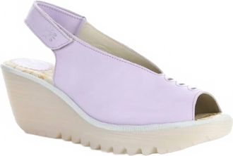 FLY London Womens Sling-Back Sandal In Violet