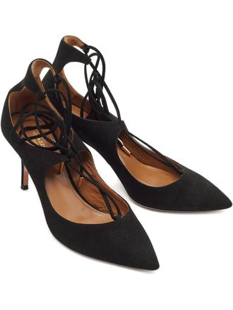 Aquazzura Pumps con dettaglio in pizzo 2024 - Nero
