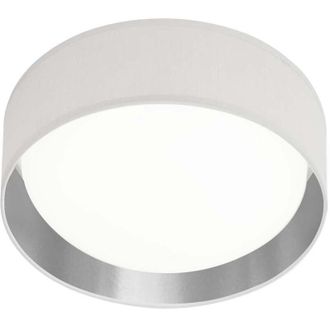 Searchlight Searchlight - Gianna - Plafoniera a led integrata a 1 luce bianca, argento